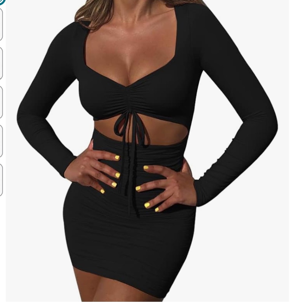 Women's Sexy Bodycon Long Sleeve Dress